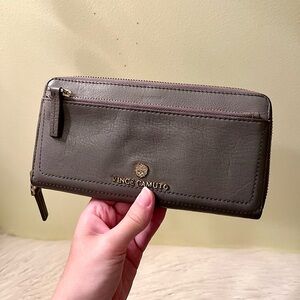 Vince Camuto Gray Leather Wallet